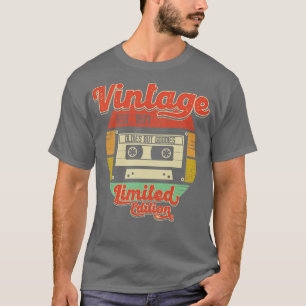 Camiseta Vintage Retro 1971 Cassette Tape Oldies Mas Goodie