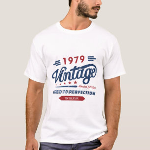 Camiseta Vintage Retro 1979 Edição Limitada Presente de Ani