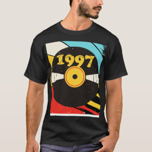 Camiseta Vintage Retro 1997 Birthday Shirt Vinyl Music