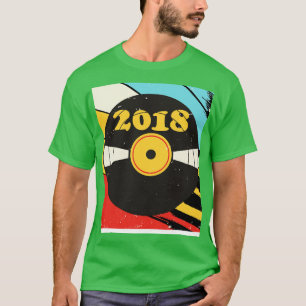 Camiseta Vintage Retro 2018 Birthday Shirt Vinyl Music