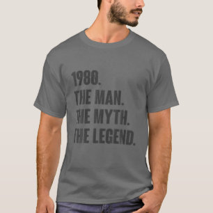 Camiseta Vintage Retro 41Ruas 1980 Aniversário - Presente P