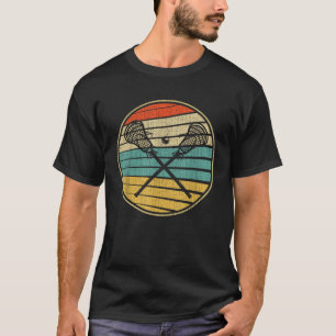 Camiseta Vintage Retro 60s 70s Estilo Lacrosse Stick Player