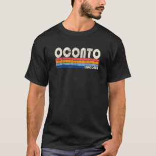Camiseta Vintage Retro 70 e 80 Style Cidade natal de Oconto