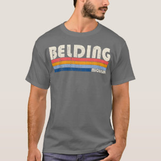Camiseta Vintage Retro 70S 80S Style Hometown Of Belding fa