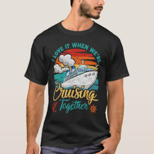 Camiseta Vintage Retro Adoro quando estamos cruzando os den