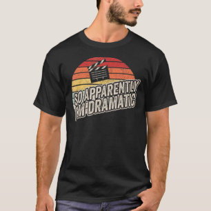 Camiseta Vintage Retro Aparentemente sou Ator Dramático