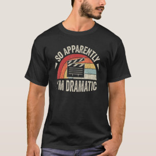 Camiseta Vintage Retro Aparentemente sou Ator Dramático