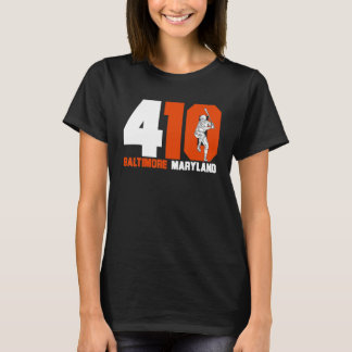 Camiseta Vintage Retro Baltimore 410 Area Code Baseball Cla