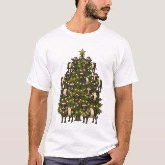 Camiseta Vintage Retro Belted Galloway Belty Christmas Tree