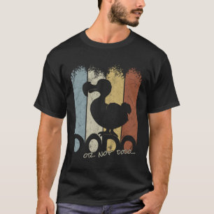 Camiseta Vintage Retro Bird Silhoudo Dodo ou Não Do Pun