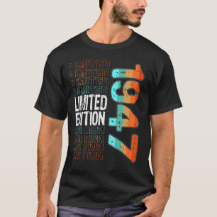 Camiseta Vintage Retro Birth Year 1947