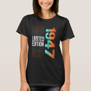 Camiseta Vintage Retro Birth Year 1947