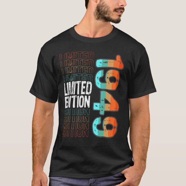 Camiseta Vintage Retro Birth Year 1949 (Frente)