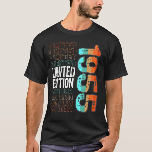 Camiseta Vintage Retro Birth Year 1955 (Frente)