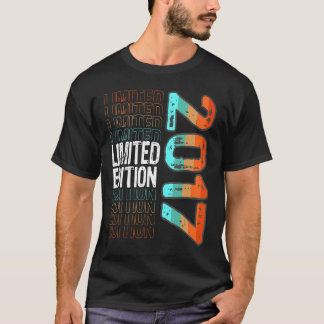 Camiseta Vintage Retro Birth Year 2017