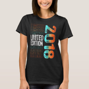 Camiseta Vintage Retro Birth Year 2018