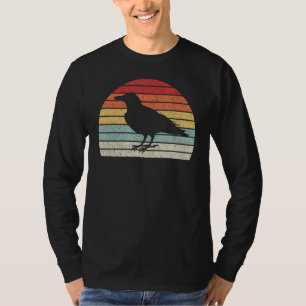 Camiseta Vintage Retro Black Crow Raven Bird 1