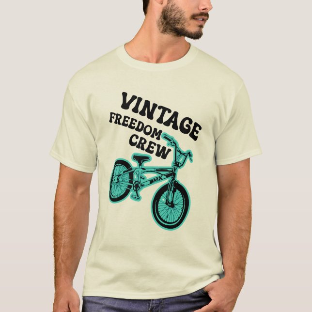 Camiseta Vintage Retro BMX T-Shirt (Frente)
