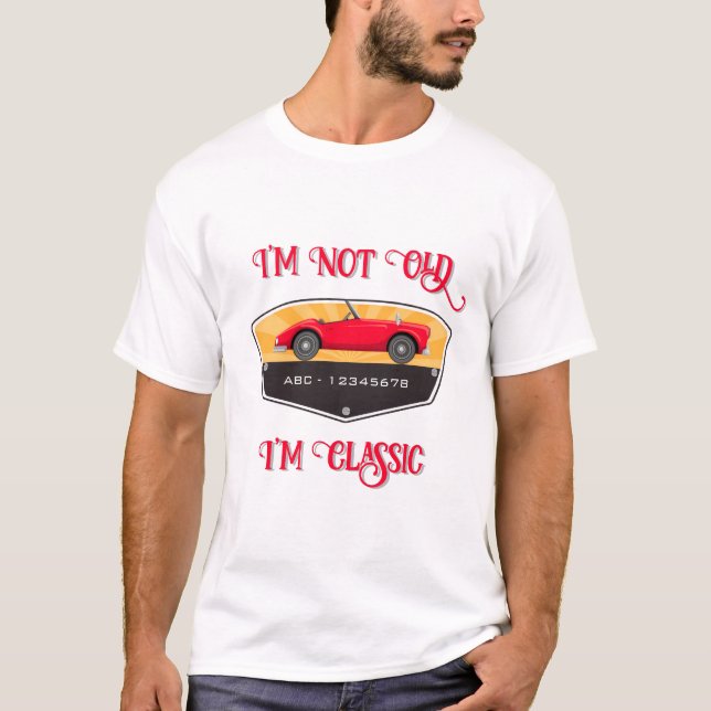 Camiseta Vintage Retro Car Lover (Frente)