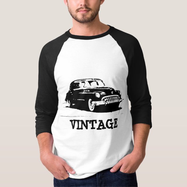 Camiseta Vintage Retro Car T-Shirt (Frente)
