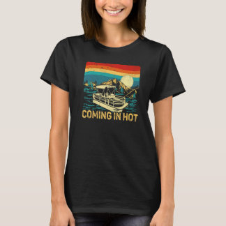 Camiseta Vintage Retro Chegando Quente Barco Pontão Boating