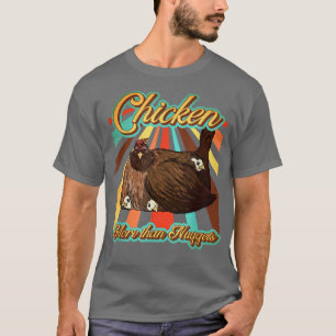 Camiseta Vintage Retro Chicken Dizendo Farmer Cita mais que