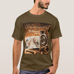 Camiseta Vintage retro clássica câmera rusticidade família