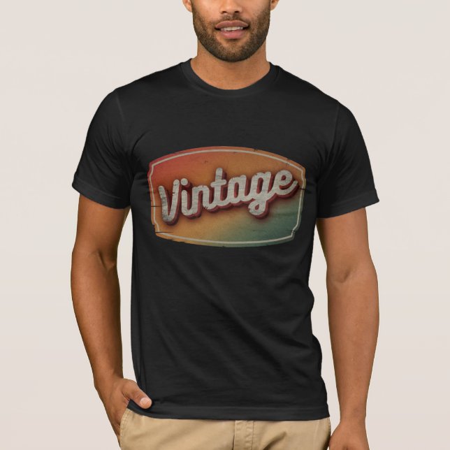 Camiseta VINTAGE RETRO CLÁSSICO PRESENTE (Frente)