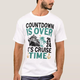 Camiseta Vintage Retro Countdown é sobre o tempo de cruzeir