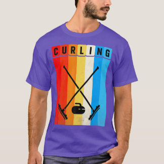 Camiseta Vintage Retro Curling