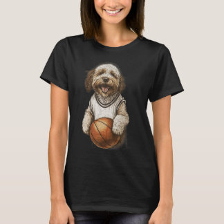 Camiseta Vintage Retro Dog Playing Sketel