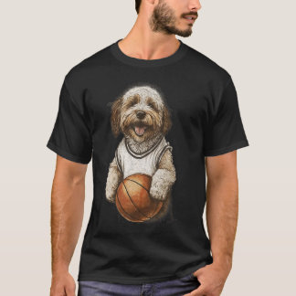 Camiseta Vintage Retro Dog Playing Sketel