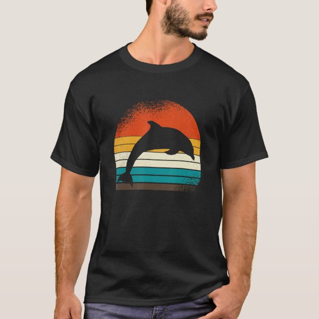 Camiseta Vintage Retro Dolphin (Frente)