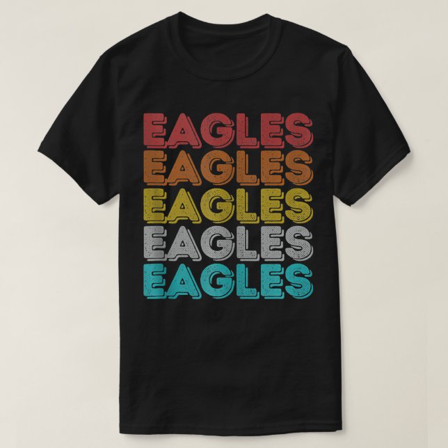 Camiseta Vintage Retro Eagles (Frente do Design)