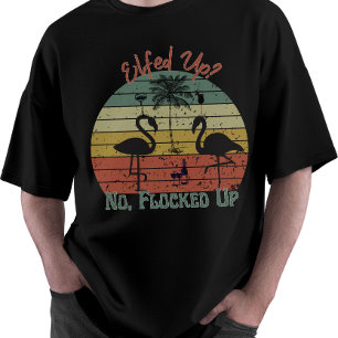 Camiseta Vintage Retro "Enfeitado? Não, Cobertor de Fibras