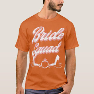 Camiseta Vintage Retro Esquadra da Noiva Festa de Despedida