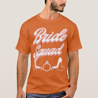 Camiseta Vintage Retro Esquadra da Noiva Festa de Despedida