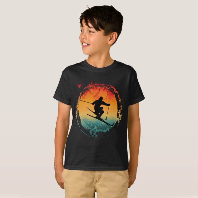 Camiseta VINTAGE RETRÔ ESQUI (Frente Completa)