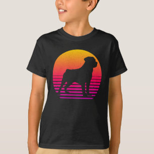 Camiseta Vintage Retro estilo anos 80 Rottweiler