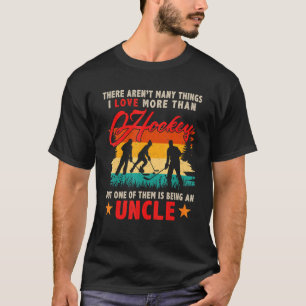 Camiseta Vintage Retro Eu Amo Mais Do Que Hockey Está Sendo