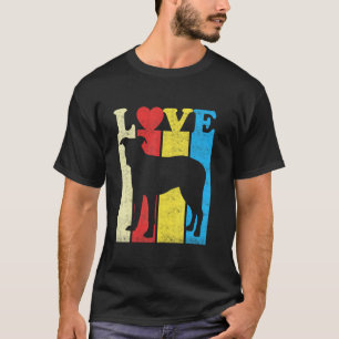 Camiseta Vintage Retro Eu Amo Meu Pitbull  Cão Pit Bull