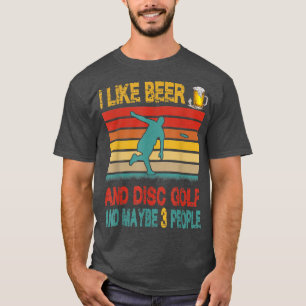 Camiseta Vintage Retro Eu Gosto De Cerveja E De Golfe De Di