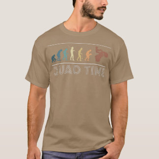 Camiseta Vintage Retro Evolution Quad Time Quad Bike Rider