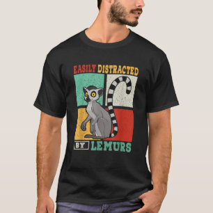 Camiseta Vintage Retro Facilmente Distridido Por Lemurs Fun