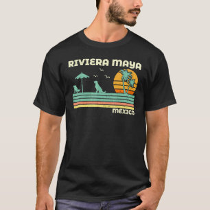 Camiseta Vintage Retro Familiar Férias México Riviera Maya
