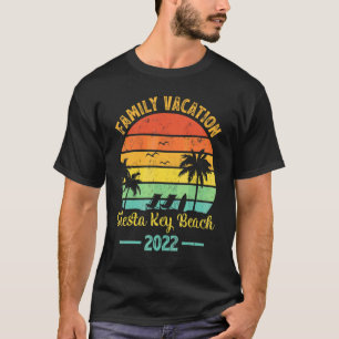 Camiseta Vintage Retro Family Vacation 2022 Florida Siesta