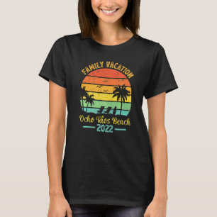 Camiseta Vintage Retro Family Vacation 2022 Jamaica Ocho Ri