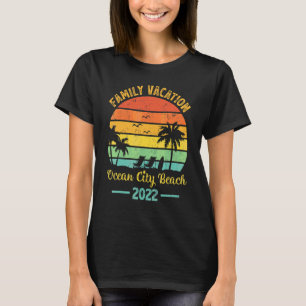Camiseta Vintage Retro Family Vacation 2022 Maryland Ocean