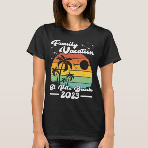 Camiseta Vintage Retro Family Vacation 2023 Florida Rua Pet