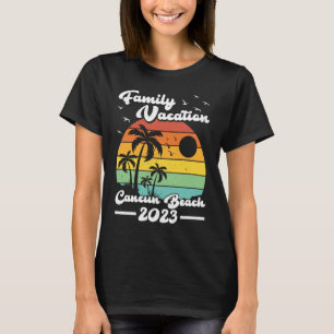 Camiseta Vintage Retro Family Vacation 2023 Mexico Cancun B